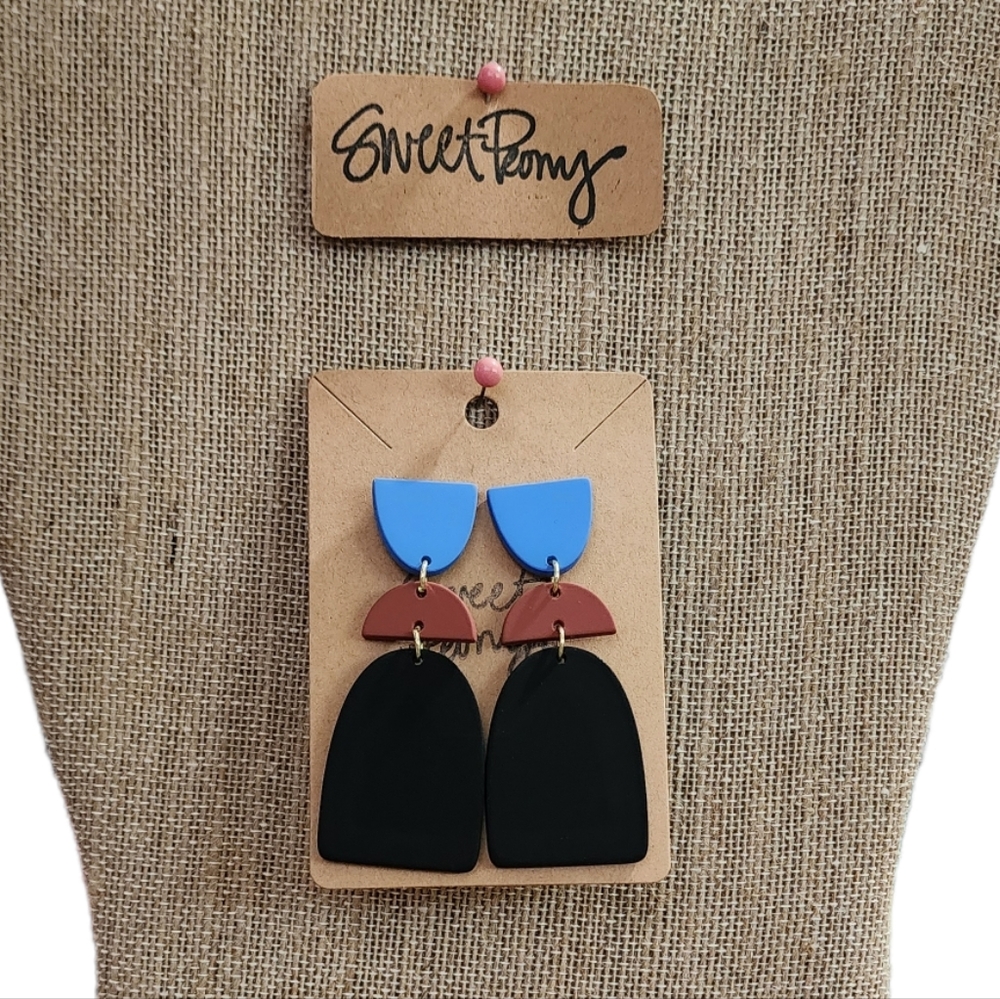 Geometric Drop Dangle Earrings